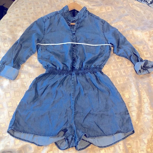 Divided Pants - Denim romper